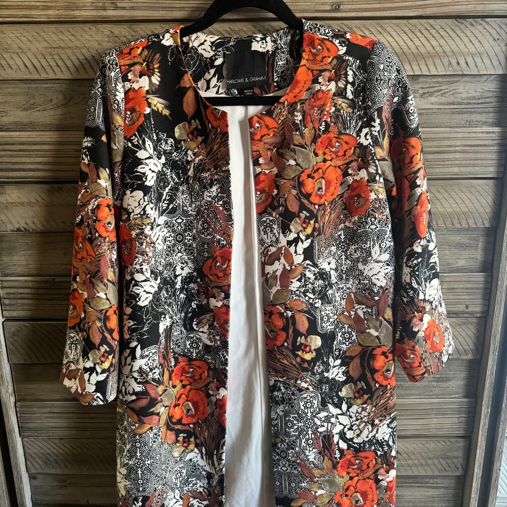Harlow & Graham floral blazer jacket